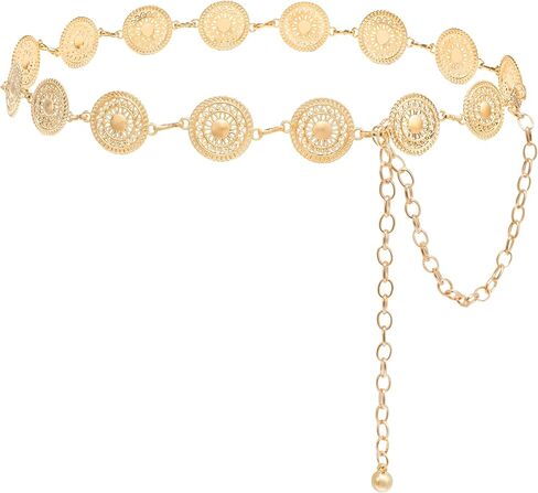 Metal Waist Chain Sun Moon Body Belly Belt Gold Silver Belts Jewelry Accessories for Women Girls in Kuwait