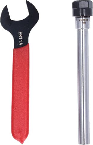Generic ER11 Collet Chuck Straight Shank Tool Holder CNC Milling Accessories Made of 40Cr Material High Strength Concentricity with 1-7mm Clamping Range for High Acc (#2) in Kuwait