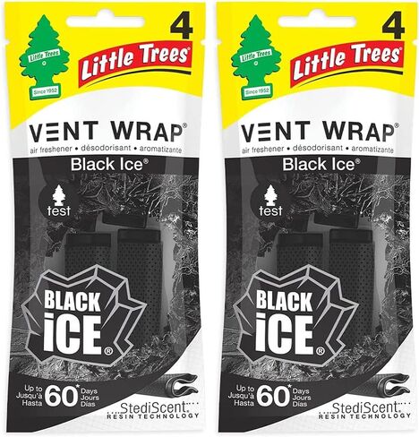 Little Trees Car Freshner Black Ice Rectangle Air Strumener RP 4 CT in Kuwait