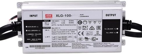 Mean Well XLG LED Driver, XLG-100-H-AB 100W 2100mA in Kuwait