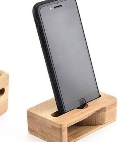 مكبر صوت سلبي من الخيزران للهاتف، مضخم صوت طبيعي، تصميم صديق للبيئة مدمج للمكتب، ومنضدة النوم والسفر، A1 in Kuwait