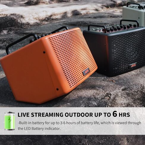 JOYO 40W Acoustic Amplifier BSK-40 Orange Bundle with JOYO Studio Headphones JMH-02 in Kuwait