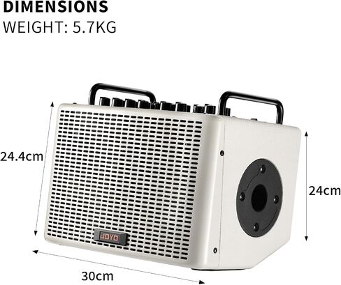 JOYO Guitar Amp 40W Multifunctional Bluetooth Combo Amplifier BSK-40 White Bundle with JOYO Studio Monitor Headphones JMH-01 in Kuwait