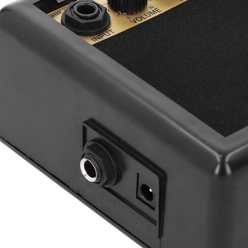 PG-3 3W Mini Portable High Performance Guitar Amplifier for Guitar Learners Black + Gold Metal 4.9 x 2.4 x 9 Inches, 1 Amplifier in Kuwait