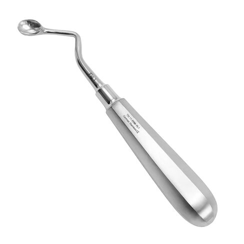 Stellmacher USA Bone Curette – Oval Scoop Tip, Hollow Handle Design for Enhanced Control, Stainless Steel Instrument for Precise Handling and Fine Detail Work on Clinical Use (Right 3-15.5 cm) in Kuwait