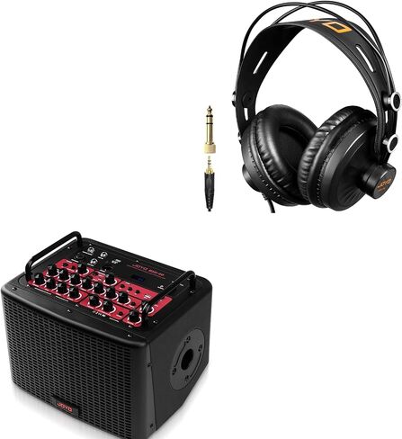 JOYO 40 Watt Acoustic Combo Amplifier BSK-40 Black Bundle with JOYO Studio Headphones JMH-02 in Kuwait