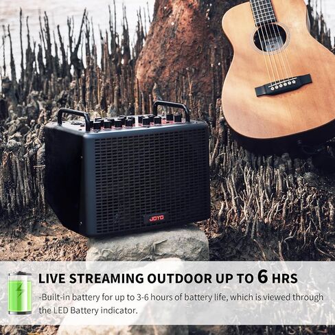 JOYO 40 Watt Acoustic Combo Amplifier BSK-40 Black Bundle with JOYO Studio Headphones JMH-02 in Kuwait