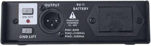 DA-10 Active DI Box, Direct Box with Impedance Converter & Balanced XLR Output, Direct Injection Box for Electric Guitar Bass Keyboard, Phantom Power / 9V Battery Operated, Rack-Mountable in Kuwait
