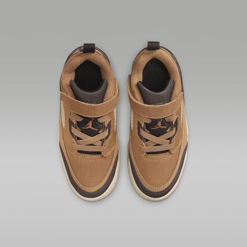 Jordan Spizike Low Little Kids' Shoes (FQ3951-202, Flax/Black/Sanddrift/Baroque Brown) Size 2 in Kuwait