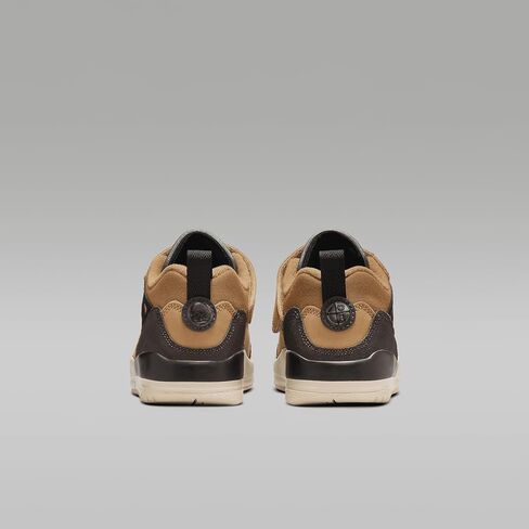 Jordan Spizike Low Little Kids' Shoes (FQ3951-202, Flax/Black/Sanddrift/Baroque Brown) Size 2 in Kuwait