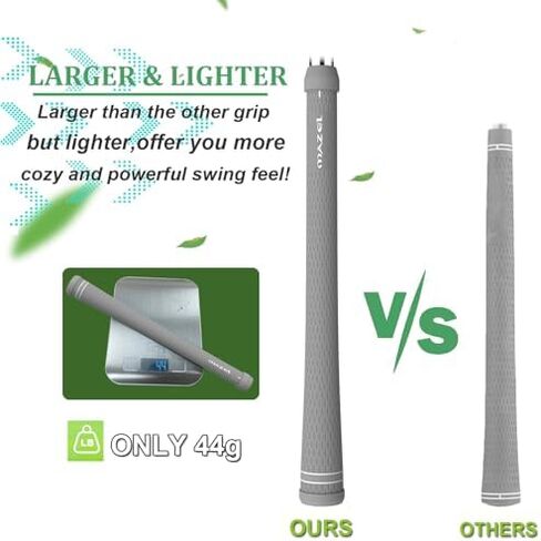 MAZEL Chipper Club Pitching Wedge-Black 45 Degree & MAZEL Midsize Golf Grips -Grey-TUBEGRIPS-M, Bundle of 4 in Kuwait