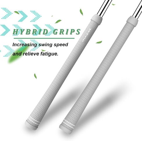 MAZEL Chipper Club Pitching Wedge-Black 45 Degree & MAZEL Midsize Golf Grips -Grey-TUBEGRIPS-M, Bundle of 4 in Kuwait