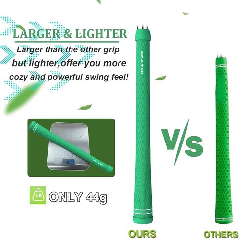 MAZEL Chipper Club Pitching Wedge-Black 45 Degree & MAZEL Midsize Golf Grips -Green-TUBEGRIPS-M, Bundle of 4 in Kuwait