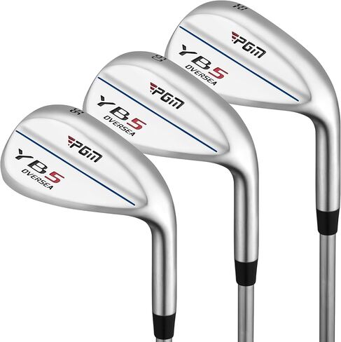 مجموعة PGM 3 Club Wedge للرجال باليد اليمنى مع 52 56 60 درجة و10 قطع من أغطية رأس الجولف لمجموعة نادي الحديد مع علامة in Kuwait