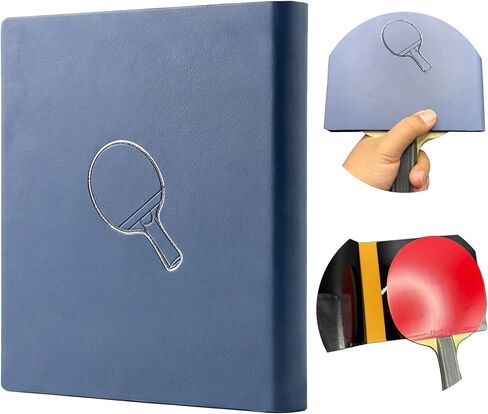 Table Tennis Paddle Protector Clip - Ping Pong Paddle Cover Rubber Protection Case, Hard Acrylic Mirror Anti-Dirt Anti-Oxidation Replaces Protective Film, 16cm for Standard Rackets in Kuwait