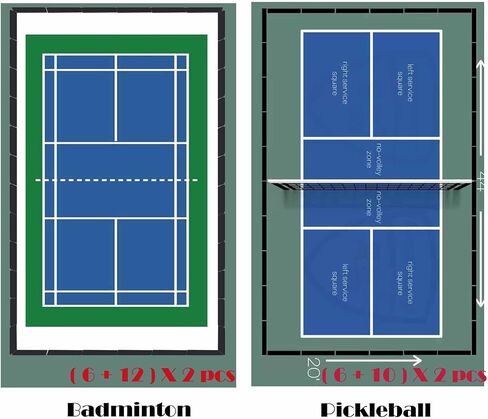 حاجز تنس الطاولة المقسم من Pickleball، 5 رطل سياج ملعب بينج بونج عالي التحمل، كتلة حاجز محيطي لكرة السلة أو ملعب كرة الريشة، 56 بوصة عرض × 30 بوصة ارتفاع أكسفورد 420D أسود in Kuwait