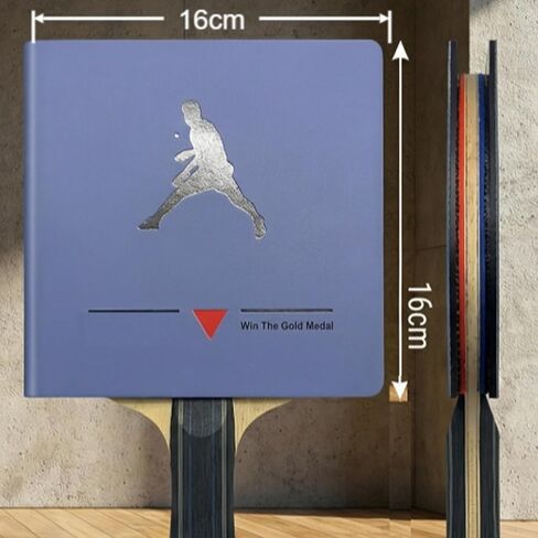 Table Tennis Paddle Protector Clip - Ping Pong Paddle Cover Rubber Protection Case, Hard Acrylic Mirror Anti-Dirt Anti-Oxidation Replaces Protective Film, 16cm for Standard Rackets in Kuwait
