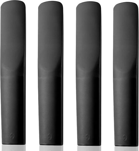 4 Pcs Plastic Clarinet Reeds Strength 2.5 - Resin Bb Clarinet Reeds, ABS Plastic Clarinet Traditional Style Reed, Durable Alternative to Cane Reeds for Beginners, Students & Music Educators in Kuwait