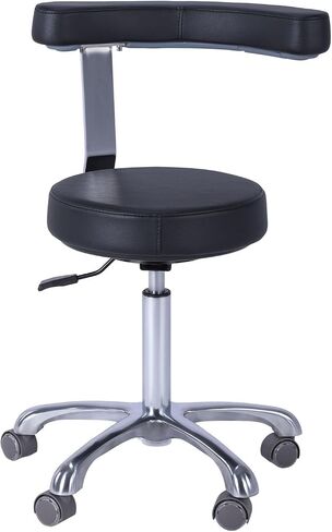 Adjustable Ergonomic Dental Stool with Back Support Doctor Chair Rolling Dentist Chair for Hygienists Assistants and Medical Professionals (01) in Kuwait