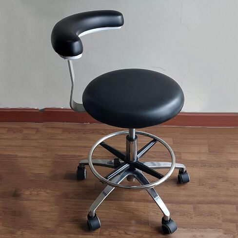 Dental Assistant Stool - 360-Degree Rotation, Adjustable Height, Design for Dental Clinics in Kuwait