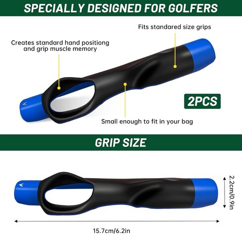 2Pack Golf Grip Trainer,Golf Training Aid Grip Trainer Club,Training Grip Right Hand, to Help Train Correct Hand Position in Kuwait