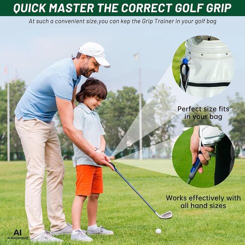 2Pack Golf Grip Trainer,Golf Training Aid Grip Trainer Club,Training Grip Right Hand, to Help Train Correct Hand Position in Kuwait