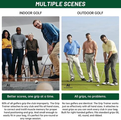 2Pack Golf Grip Trainer,Golf Training Aid Grip Trainer Club,Training Grip Right Hand, to Help Train Correct Hand Position in Kuwait
