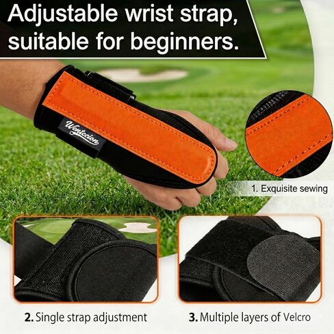Golf Wrist Brace & Golf Swing Trainer Aid - Ambidextrous Hinge Training Support with Medical-Grade Splint, Post-Injury Recovery & Swing Correction for Men Women in Kuwait