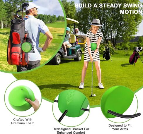 The Connector Golf Training Aid, Golf Swing Trainer for Posture Correction Practice, Golf Swing Training Aid, Golf Training Aids Helps Train Proper Swing Mechanics, Arm Structure in Kuwait
