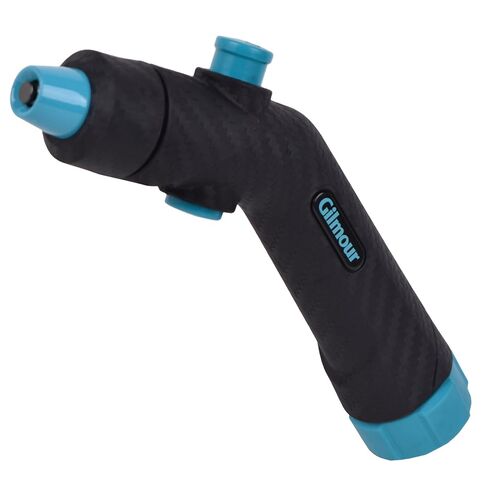 Gilmour Adjustable Button Control Hose Nozzle, Graphite Metal, Swivel Connect, Leak-Free Trigger, Ergonomic Grip, Jet-to-Rinse Spray Head in Kuwait