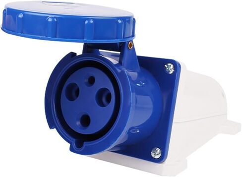 Industrial Exposed Three-Phase Four-Wire Socket 3-Hole 63A Aviation Plug Waterproof IP44 ZQ-133 in Kuwait