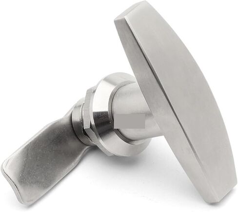 T-Type Rotary Tongue Lock 304 Stainless Steel Distribution Box Door 1Pcs ﻿(with Key) in Kuwait