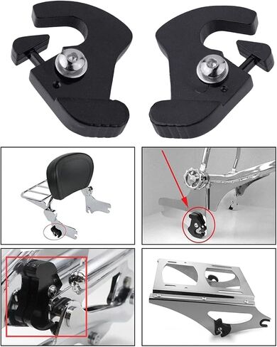 1 Pair Detachable Locking Latch Kit Rotary Luggage Rack Latches Clip Motorbike Accessory Quick Release for 883 in Kuwait