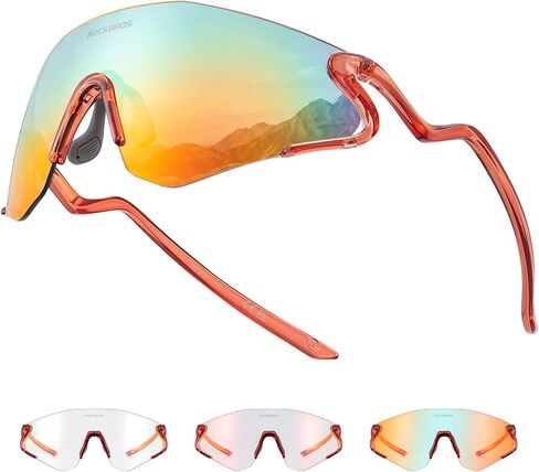 ROCKBROS Photochromic Safety Glasses, Transition Cycling Glasses for Men Women, Sports Sunglasses for Running, Pickleball in Kuwait