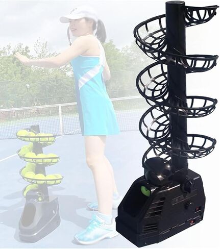 Automatic Ball Serving Machine, Tennis Ball Tossing Machine, Ball Output Rate is Adjustable/can Accommodate About 30 Balls/Working Temperature: -10°C~40°C, for Various Standard Balls in Kuwait