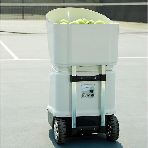 Automatic Tennis Launcher, Portable Tennis Ball Machine with Mobile APP Control(Speed, Frequency, Angle, Rotation, Etc.)/Holds 150 Balls(Does Not Contain), for Tennis Players in Kuwait