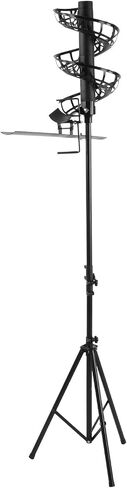 Tennis Ball Dropping Machine with Extra Track Hold 33 Balls Universal Balls Serving Machine Non-Electric Single-Person Swing Practice Trainer Height Adjustable Outdoor Training Equipment in Kuwait