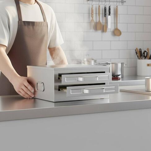 Double Layer Rice Noodle Machine Stainless Steel Electric Rice Noodle Steamer Easy to Clean Commercial Steamed Roll Former for Street Vendors in Kuwait