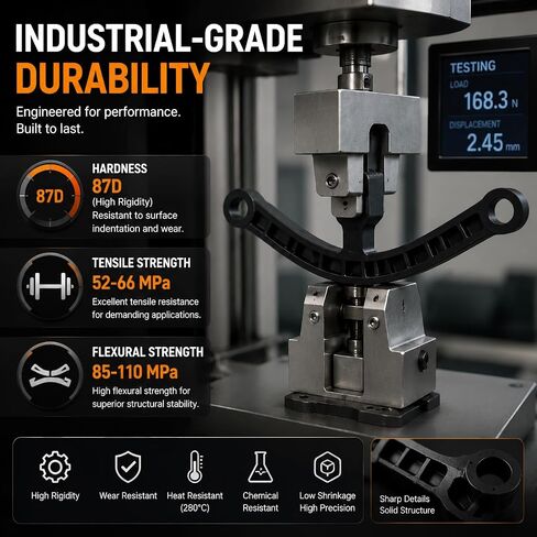 Up to 536℉(280°C) 3D Printer Resin, High Temperature resina, High Precision 3D Printing Resin for Engineering, Industrial Parts, 405nm Photopolymer Resin for DLP/LCD Black, 1000g in Kuwait