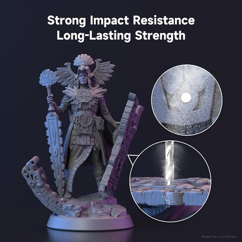 NOVA3D HexaCore الراتنج — 405 نانومتر عالي الدقة ثلاثي الأبعاد، متوازن منخفض الانكماش وصلابة عالية (رمادي، 1 كجم) in Kuwait