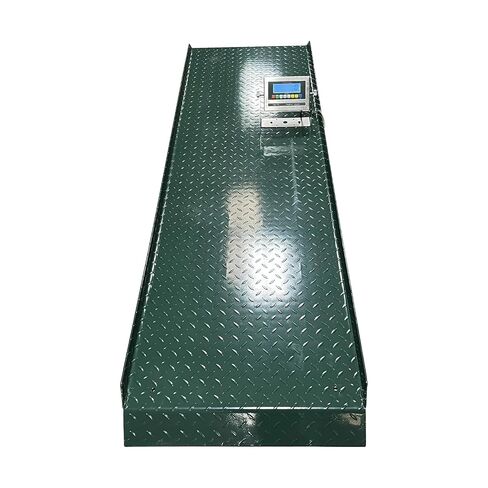 Green Giant Cattle Livestock Scale | 10,000 lb x 1 lb | Diamond Plate Steel Platform with Blue LCD | Farm Ranch Animal Weighing Scale in Kuwait