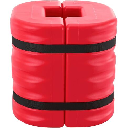 Global Industrial Column Protector, 10" x 10" Opening, 24"W x 24"L x 24" H, Red, for Square or Round Columns, High-Density Polyethylene, Interlocking Halves in Kuwait