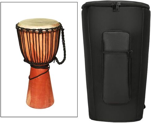 حقيبة DYNWAVE Djembe Drum، حقيبة حمل من قماش أكسفورد مقاس 10 بوصة مع بطانة داخلية، وأشرطة كتف قابلة للتعديل لنقل الطبل الأفريقي in Kuwait