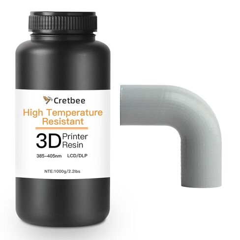 Up to 536℉(280°C) 3D Printer Resin, High Temperature resina, High Precision 3D Printing Resin for Engineering, Industrial Parts, 405nm Photopolymer Resin for DLP/LCD Black, 1000g in Kuwait