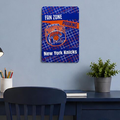 FANMATS NBA - New York Knicks NBA Finals Champions Flat Parking Sign | Team Color | 18"x11.5" | Metal in Kuwait