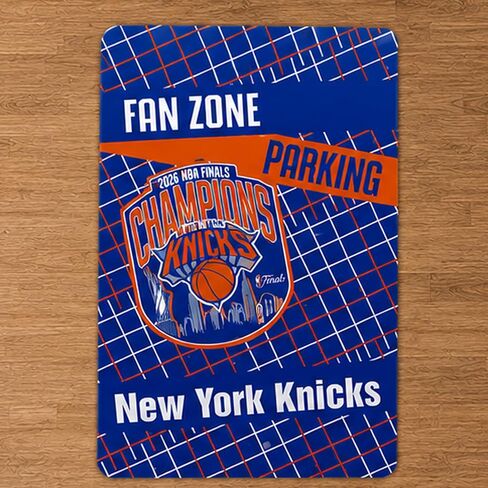 FANMATS NBA - New York Knicks NBA Finals Champions Flat Parking Sign | Team Color | 18"x11.5" | Metal in Kuwait