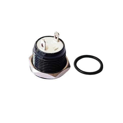 Metal Button Switch 12mm Black 2Pin No Light No Locking Momentary Auto Reset Click Waterproof, 1pcs in Saudi Arabia