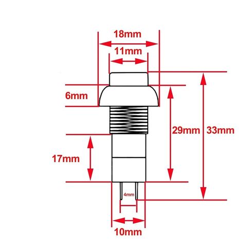 Push Button Switch 12mm PBS-11 Series Waterproof Car Circuit Wire Speaker Electrical Boat Shape Round Line, 1pcs(Green Latching) in Saudi Arabia