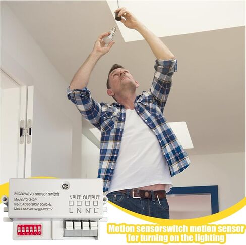 Ceiling Light Controller, High Sensitivity Motion Activated Wall Light Button, Move Sensing Controller, Stylish Indoor Outdoor Accessories for Home in Kuwait