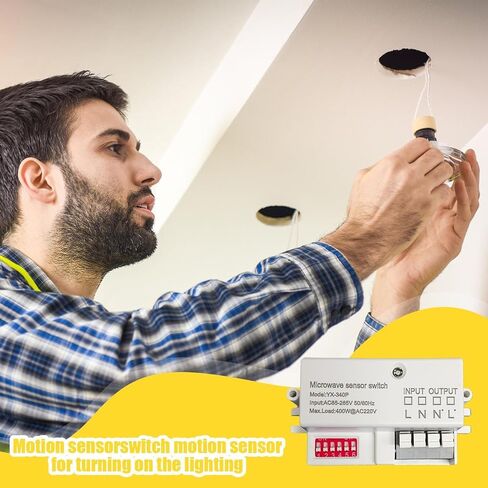 Ceiling Light Controller, High Sensitivity Motion Activated Wall Light Button, Move Sensing Controller, Stylish Indoor Outdoor Accessories for Home in Kuwait